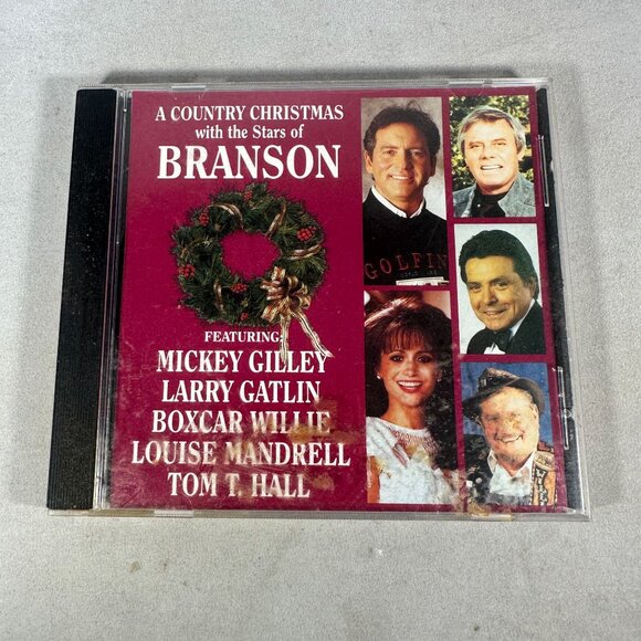 A Country Christmas With The Stars Of Branson Mickey Gilley Larry Gatlin CD 1993 - Picture 1 of 3